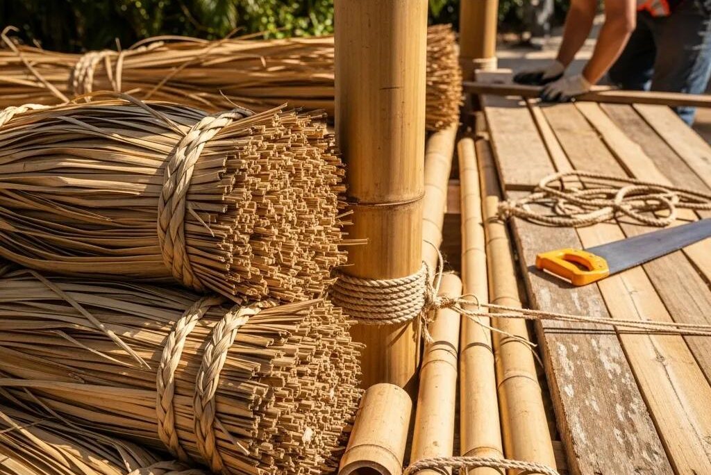 Create Your Oasis: Build a Tiki Hut Bar Structure Today